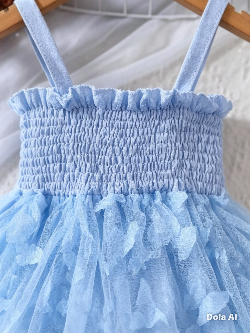 Vestido azul mariposas encantadas