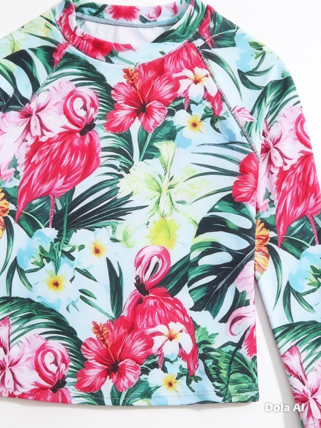 Conjunto Playero Flamingo Tropical