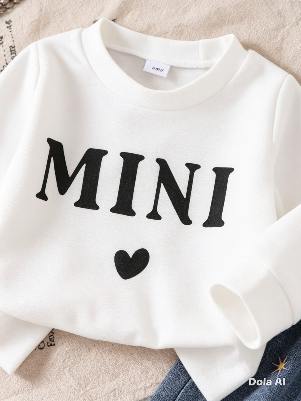 Cj blusa blanca mini y jean