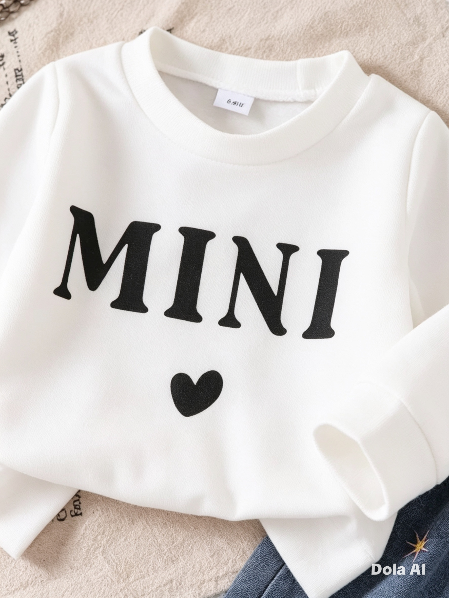 Cj blusa blanca mini y jean