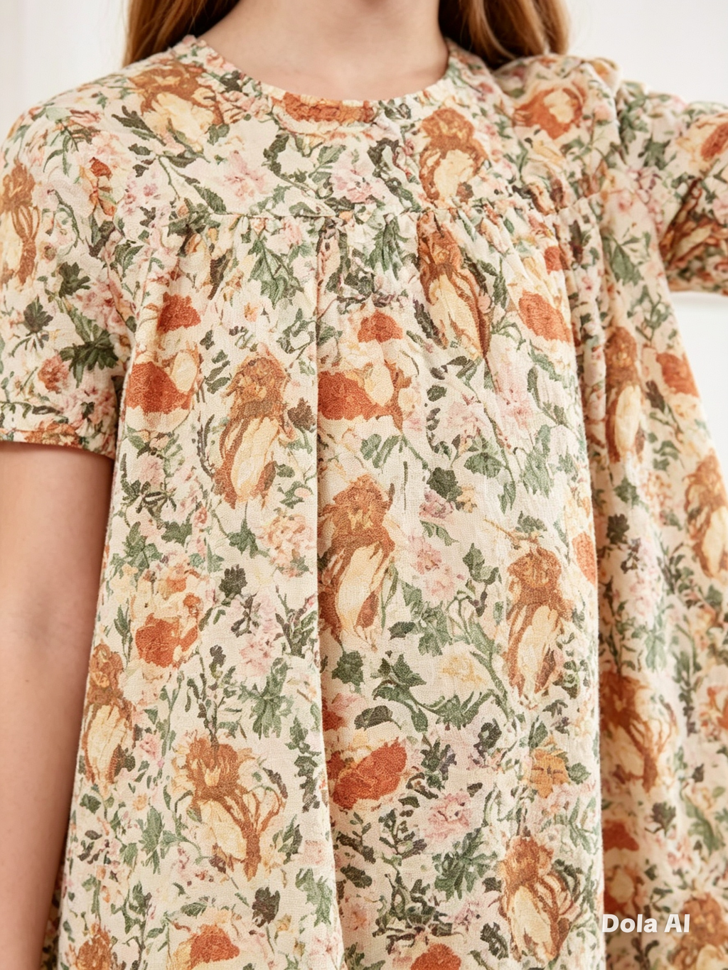 Vestido bambi tropical niñas