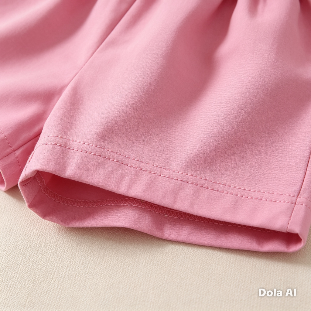 Conjunto de short rosa y blusa floral