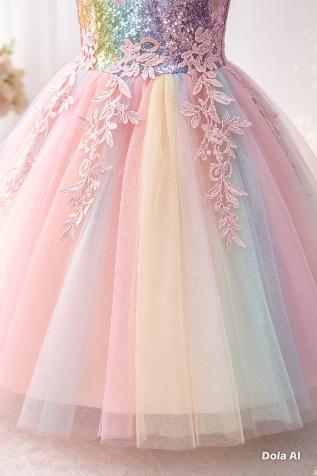 Vestido princesa encantada lentejuelas