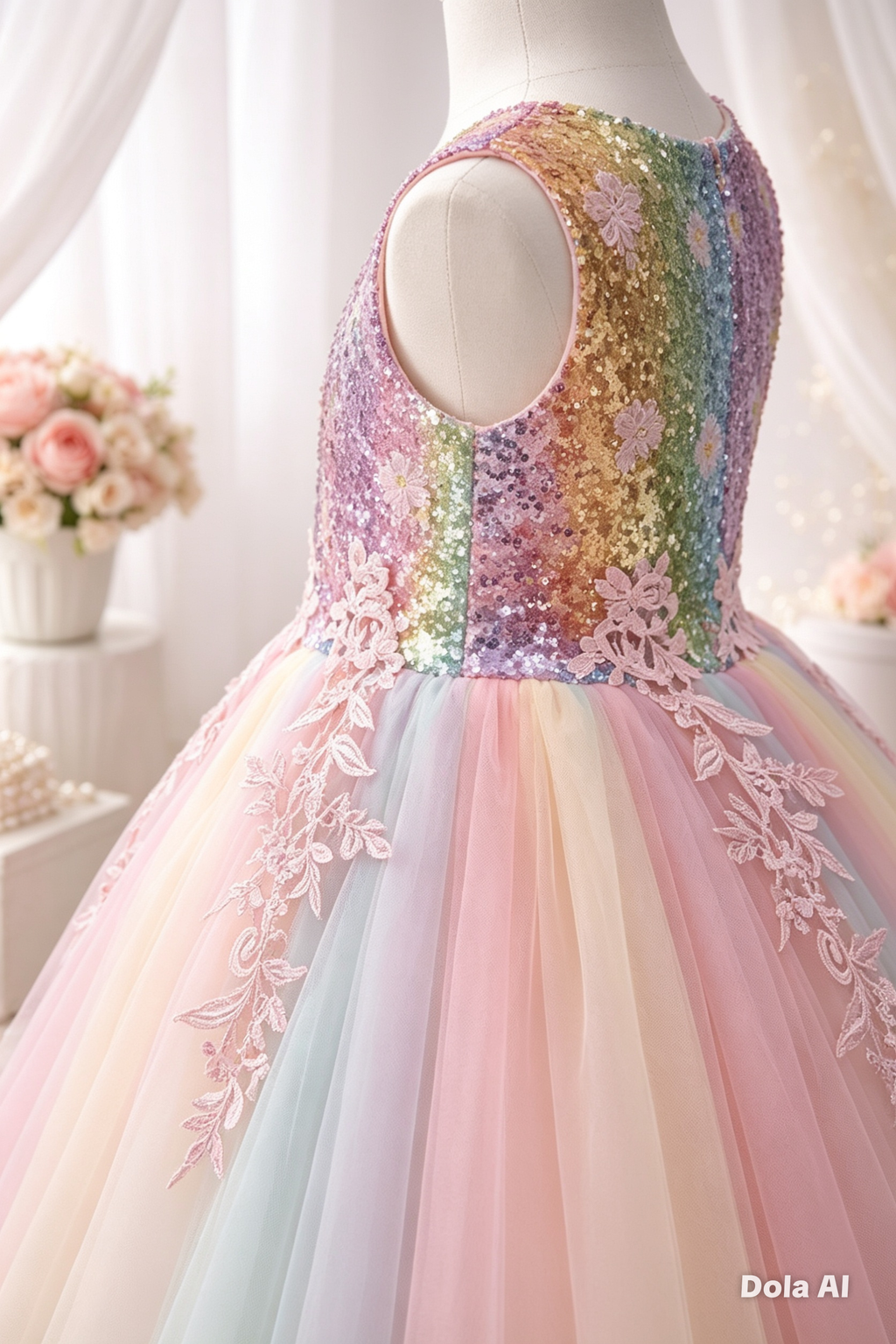 Vestido princesa encantada lentejuelas