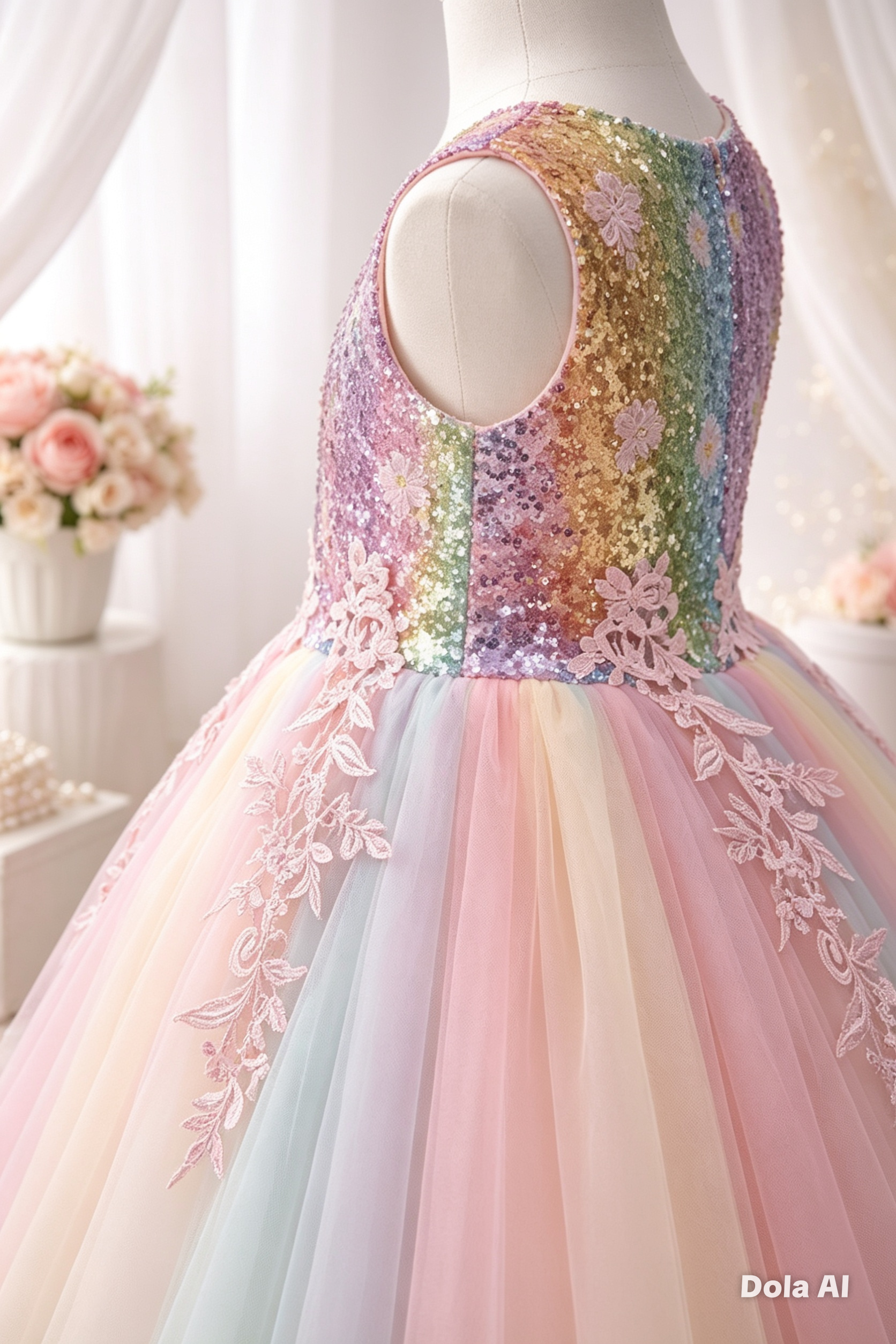 Vestido princesa encantada lentejuelas