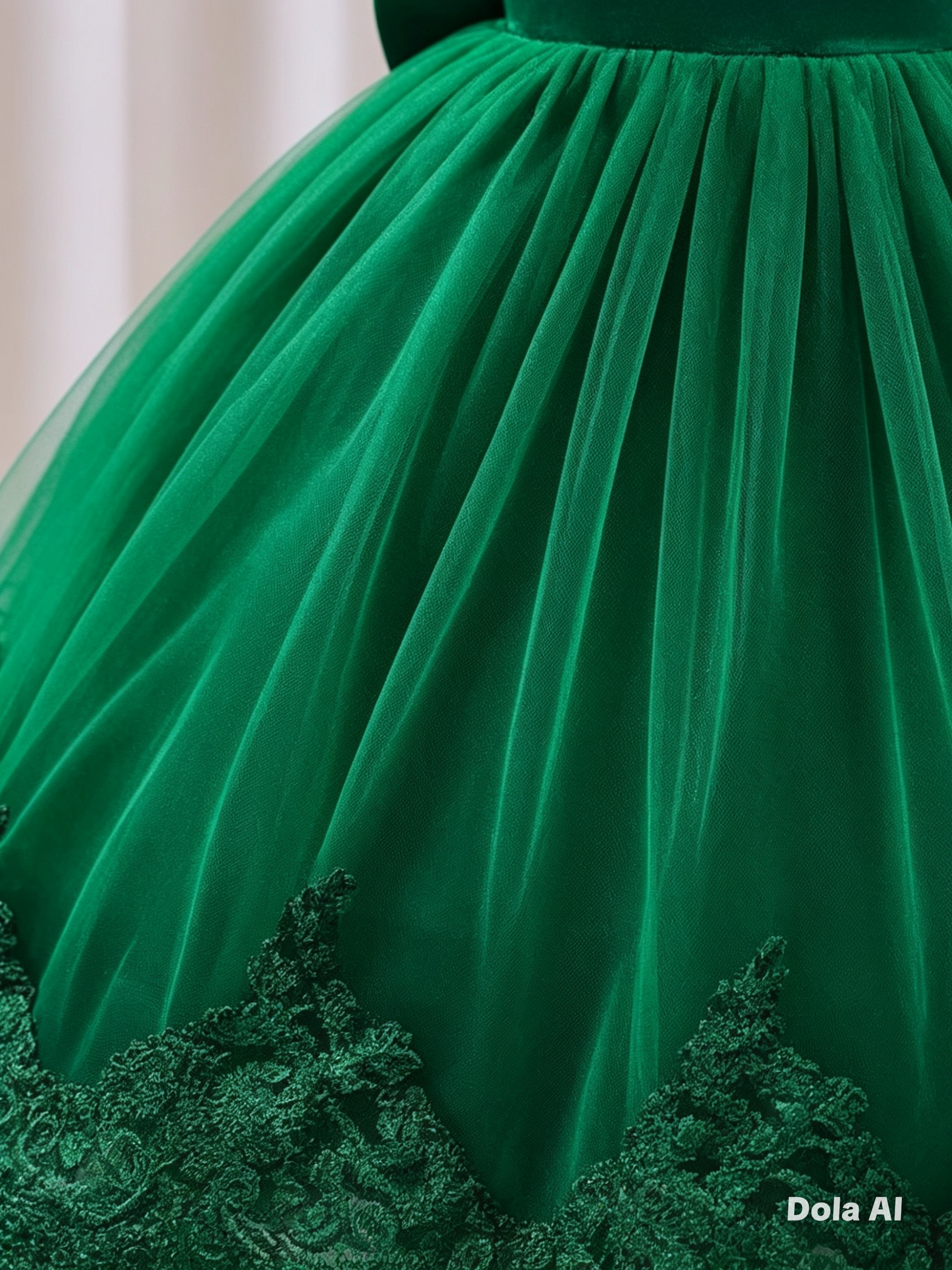 Vestido princesa esmeralda real
