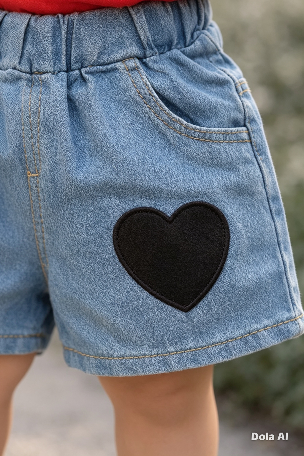 Conjunto Infantil Princesa Corazón Denim