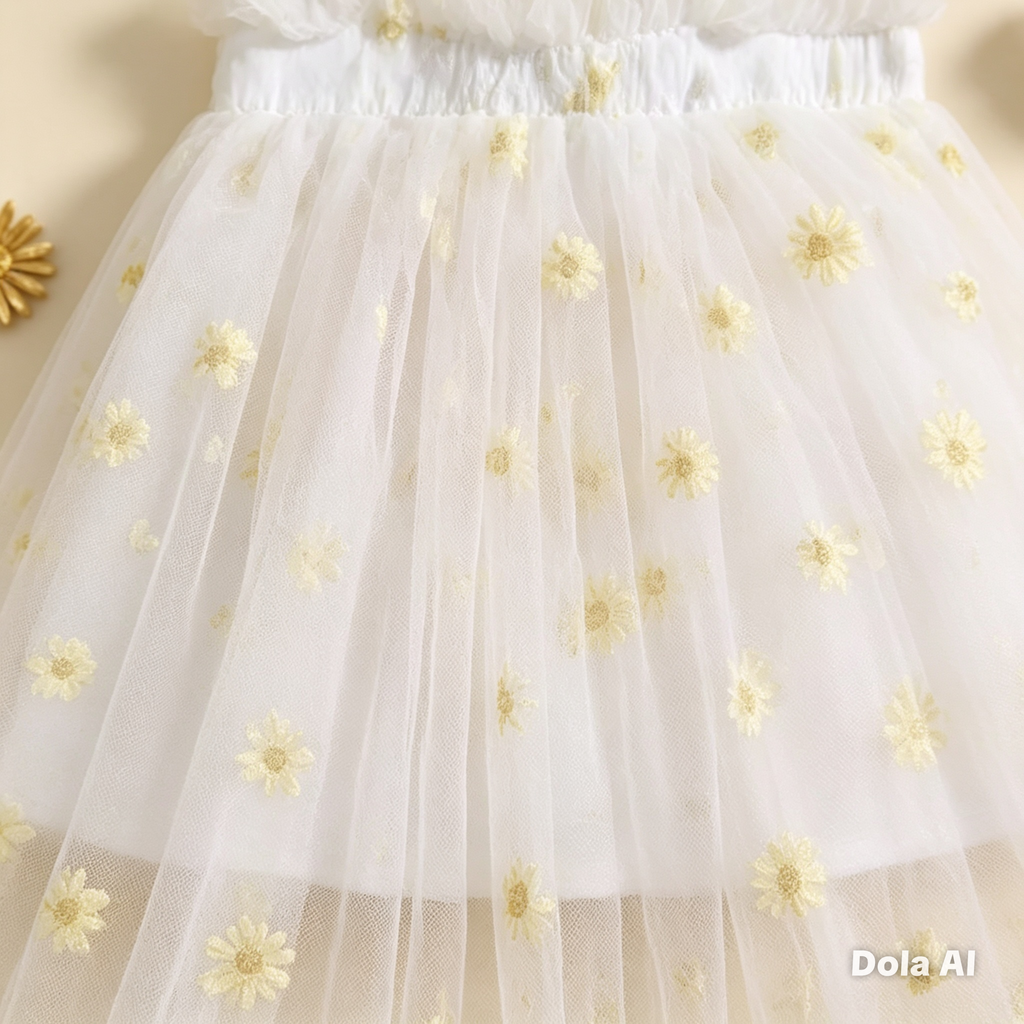 Vestido Encanto Margarita Dorada