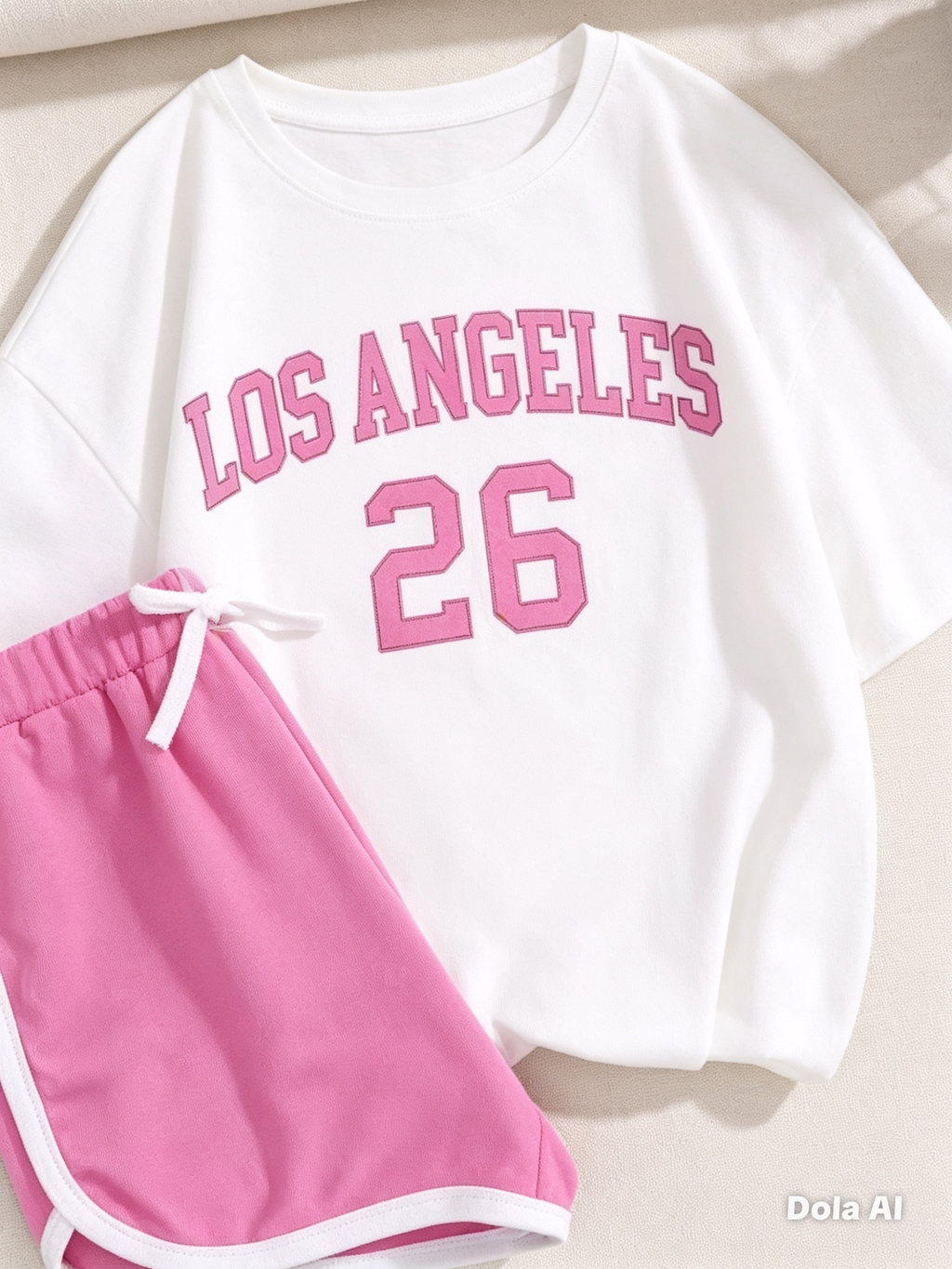 camiseta los angeles y short deportivo