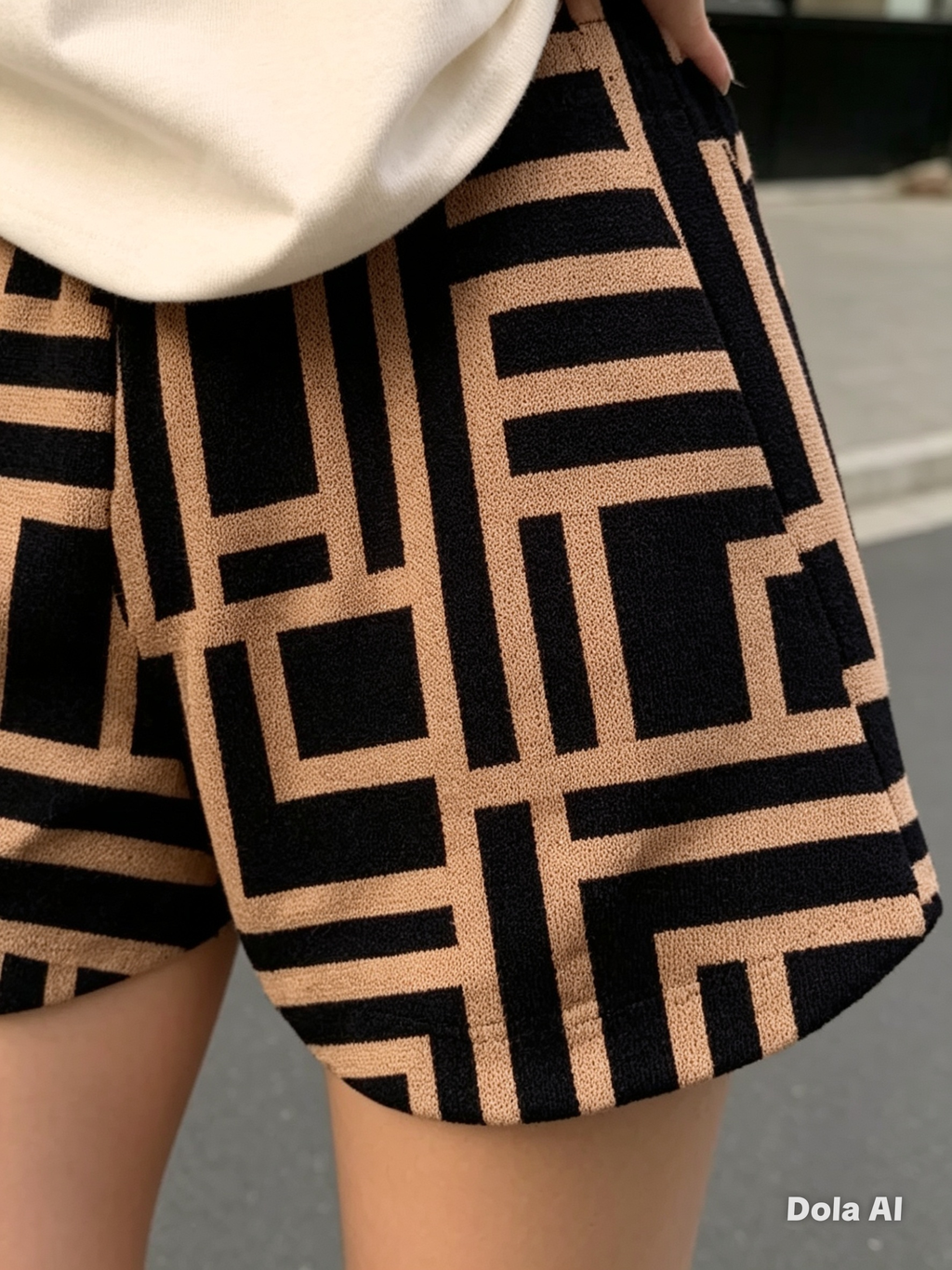 camiseta de osito y short deportivo
