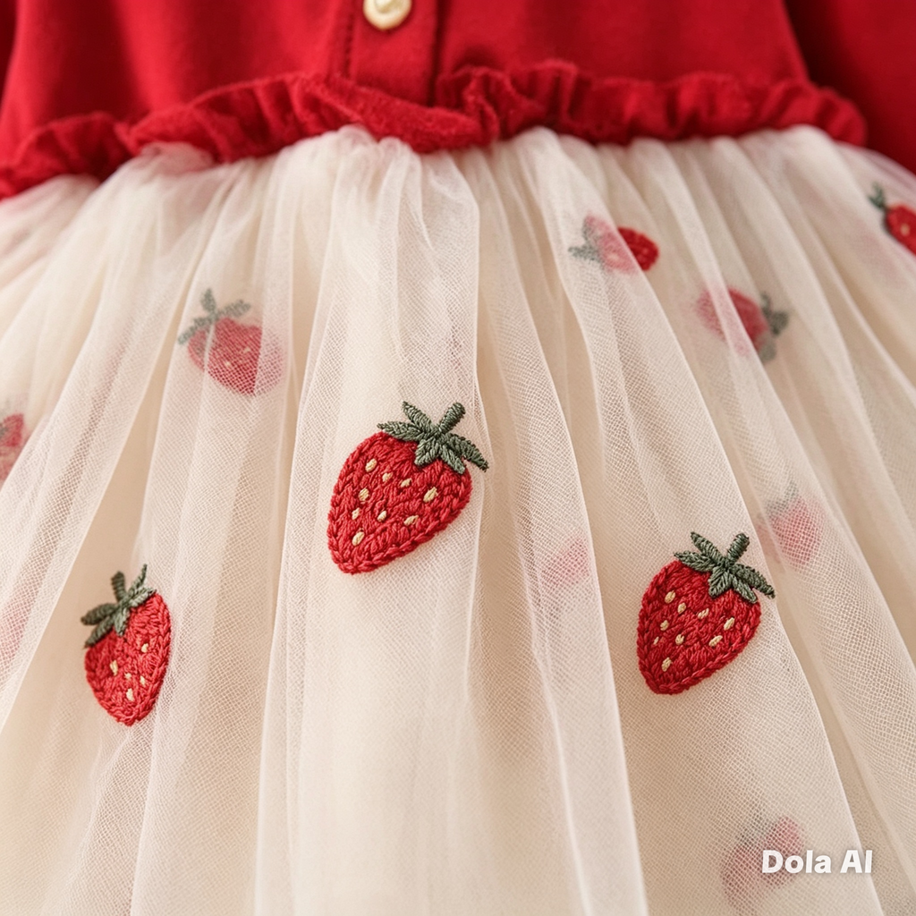 Vestido Dulce Frutilla bebe niña