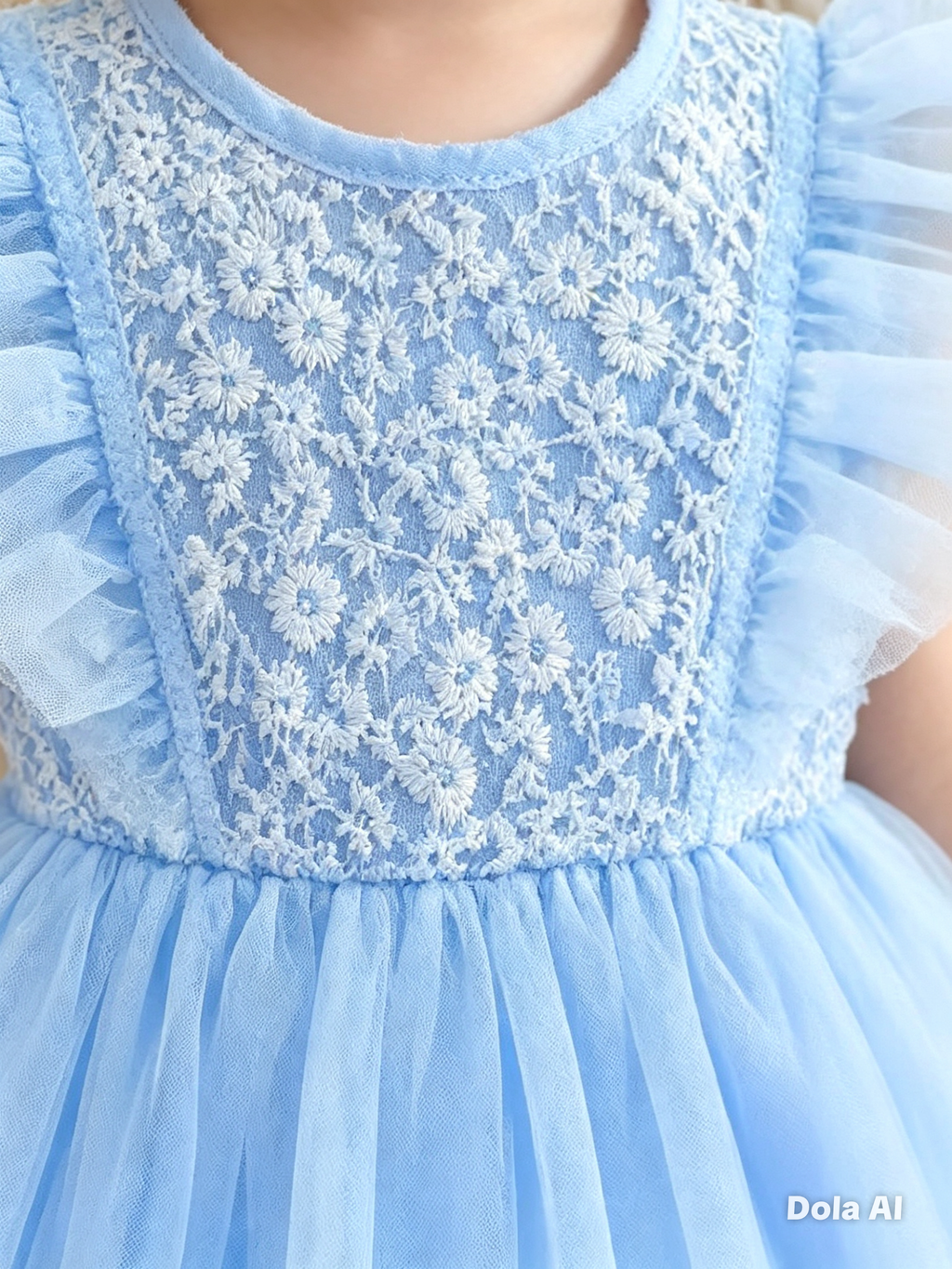 Vestido Brisa Silvestre azul bebe