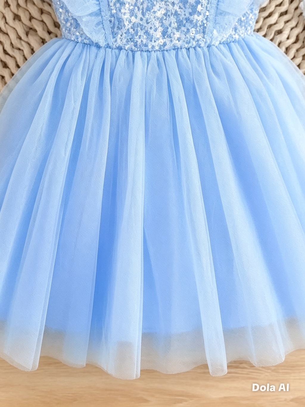 Vestido Brisa Silvestre azul bebe