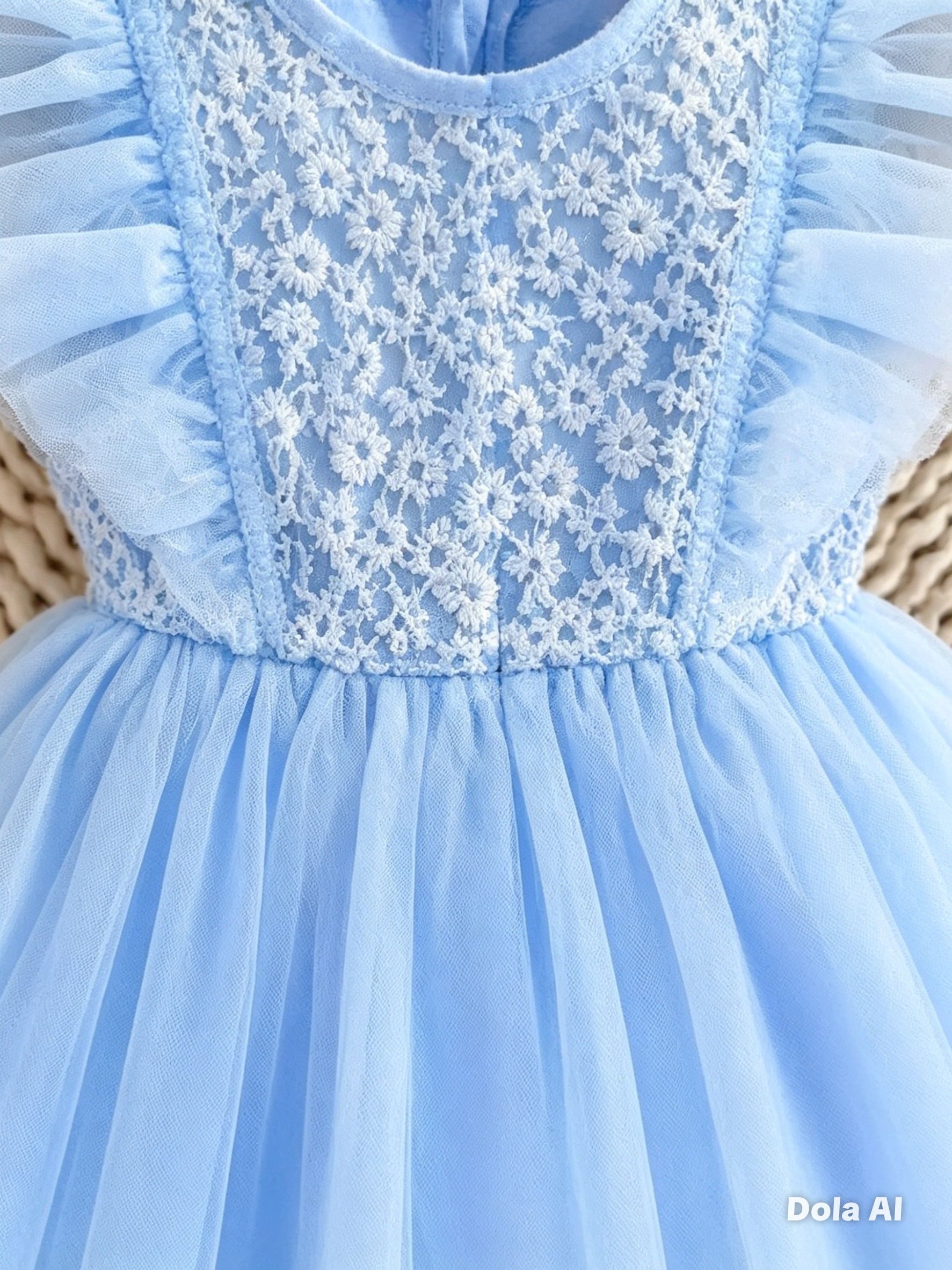 Vestido Brisa Silvestre azul bebe