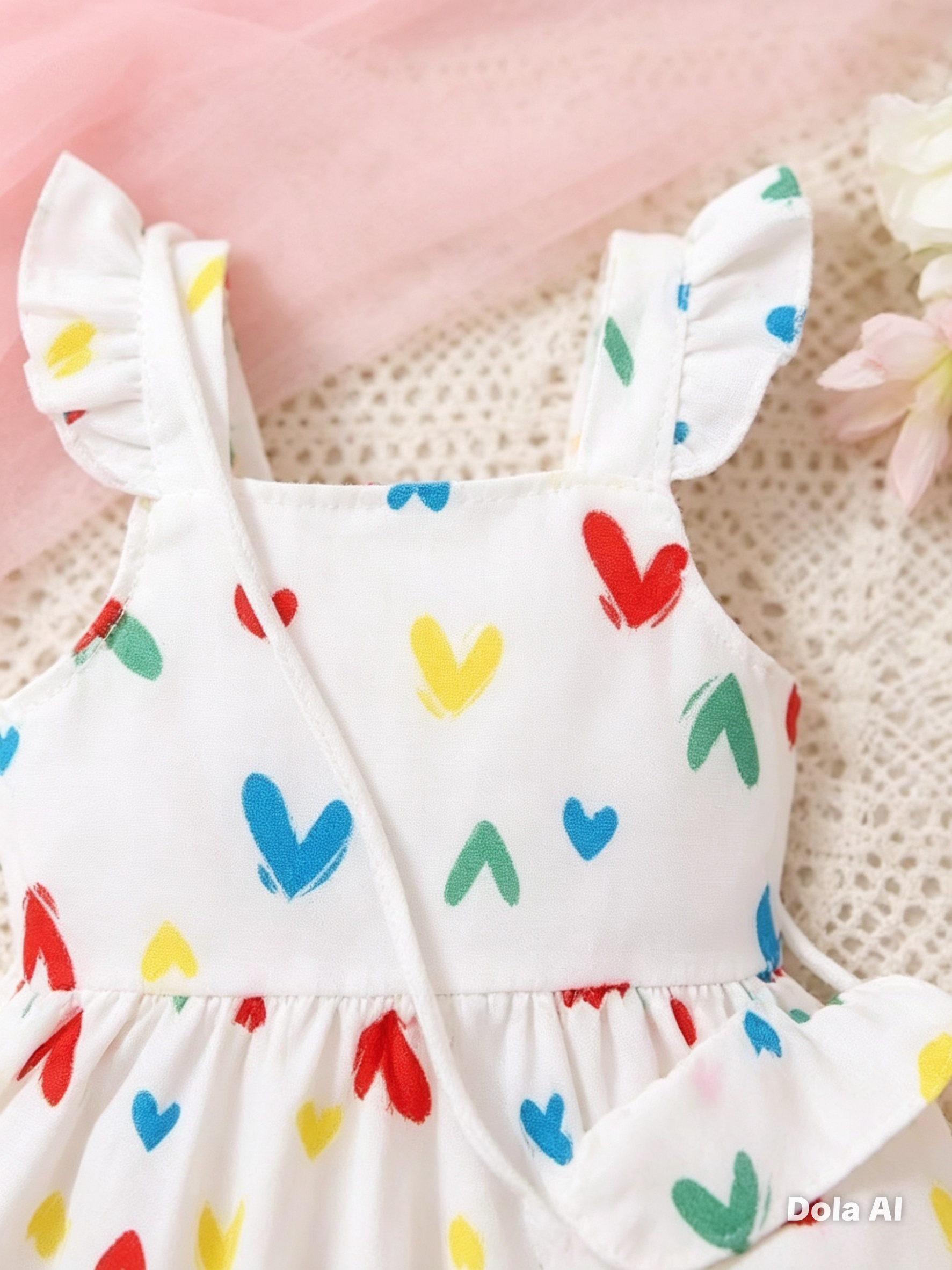 Vestido Arcoíris de Corazones