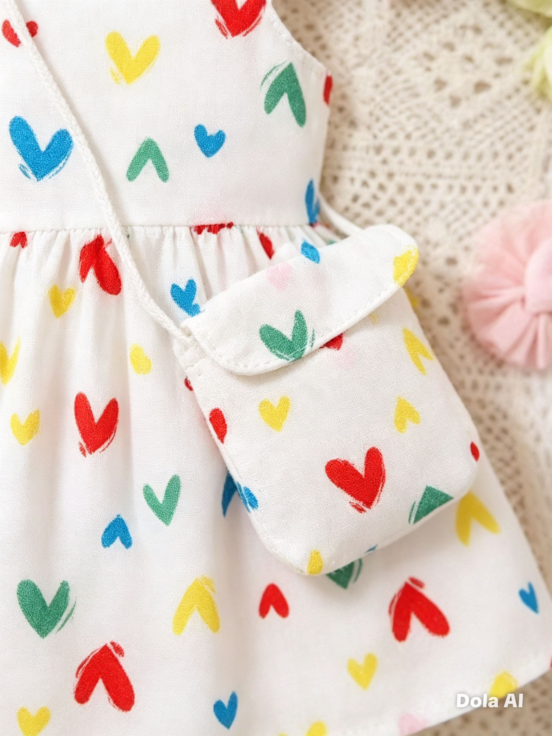 Vestido Arcoíris de Corazones