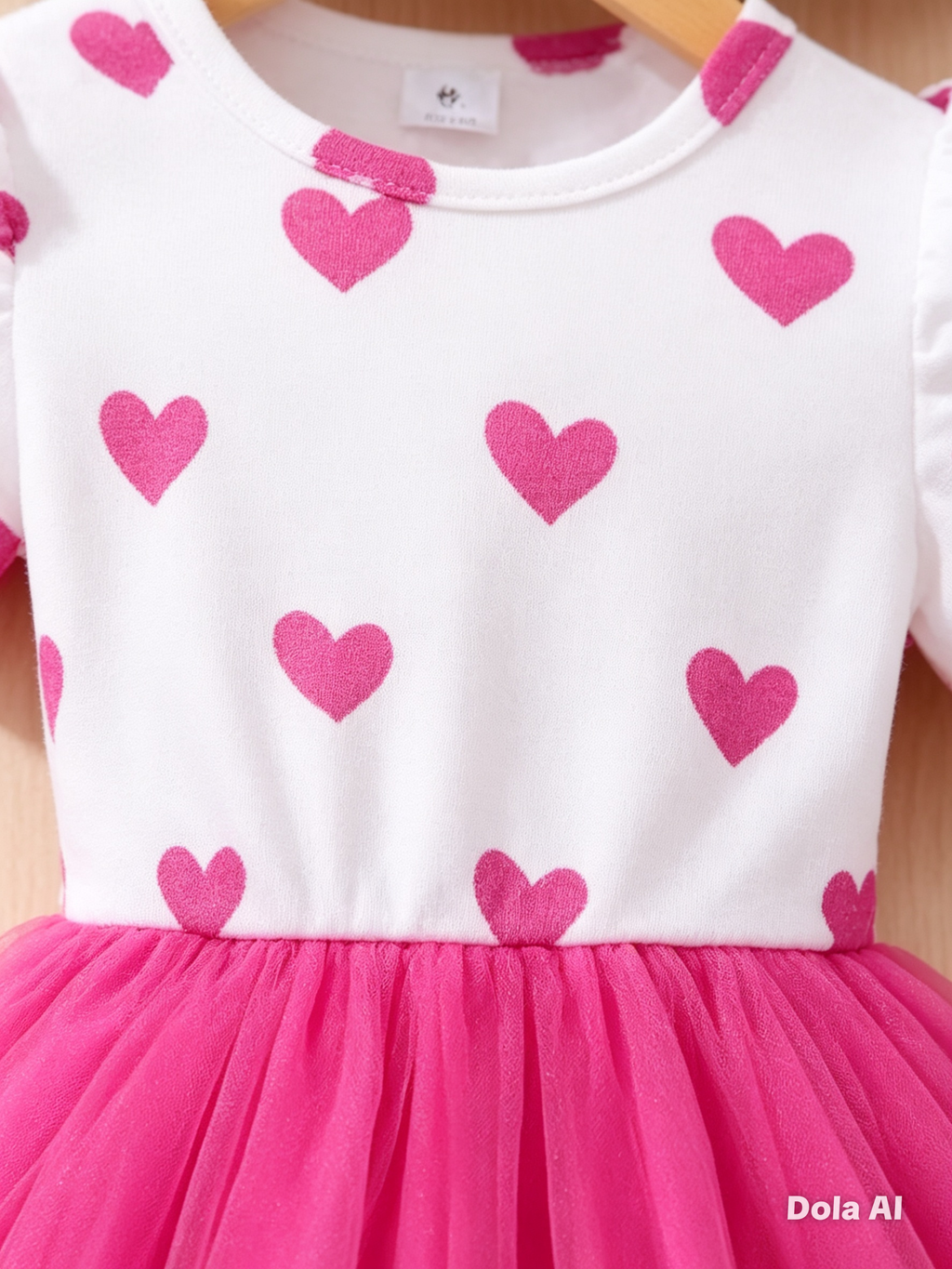 Vestido Princesa Corazón Fucsia