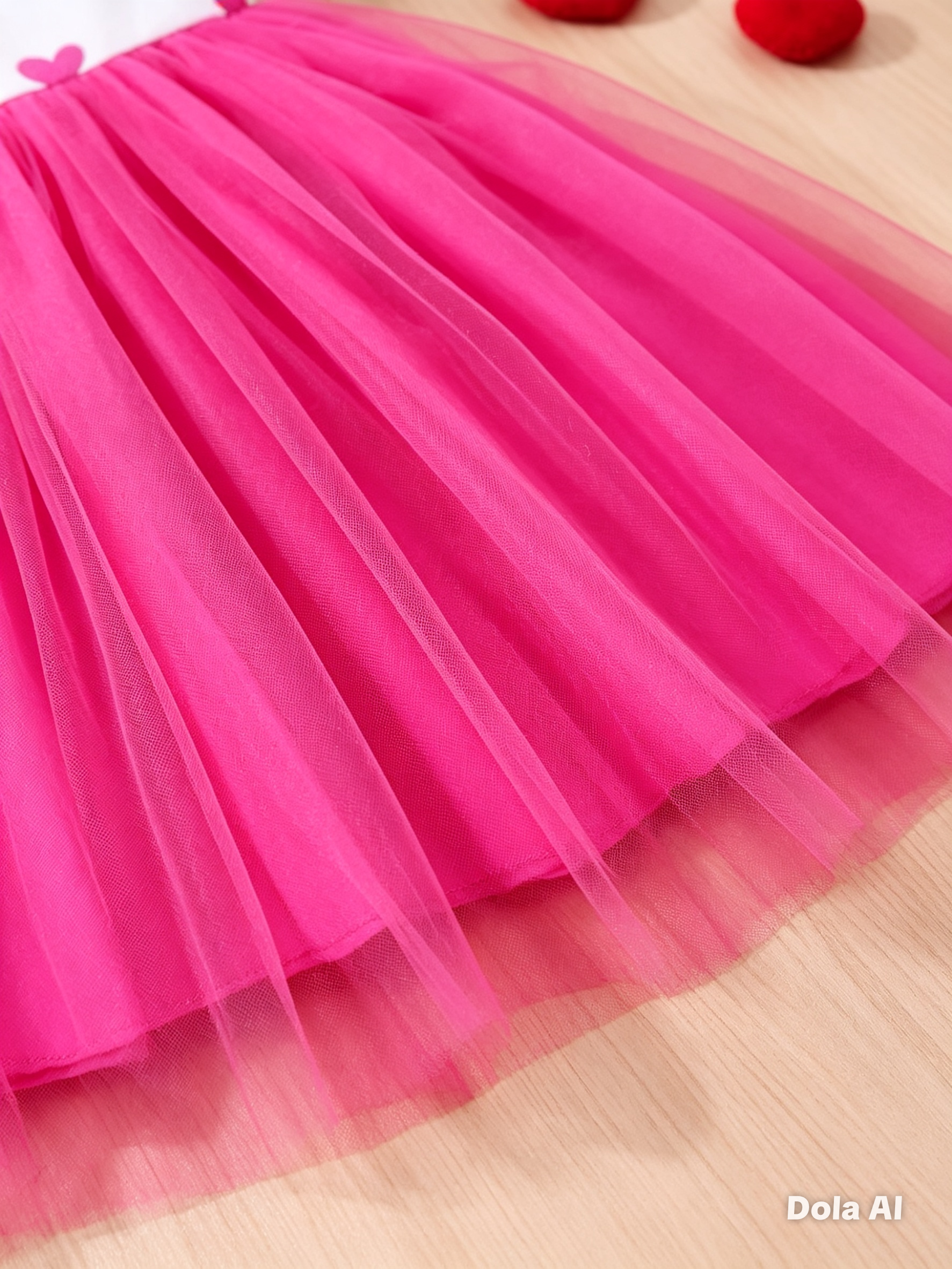 Vestido Princesa Corazón Fucsia