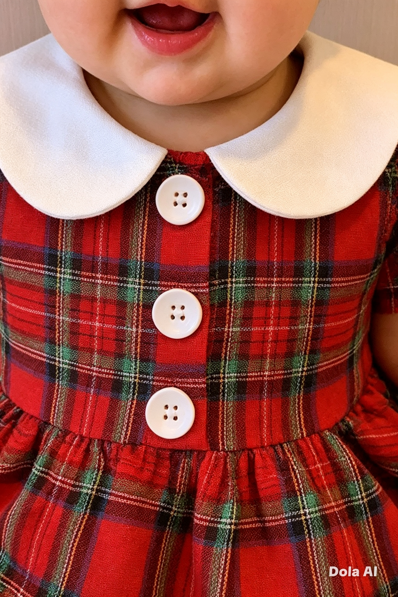 Vestido Dulce Navidad Escocesa