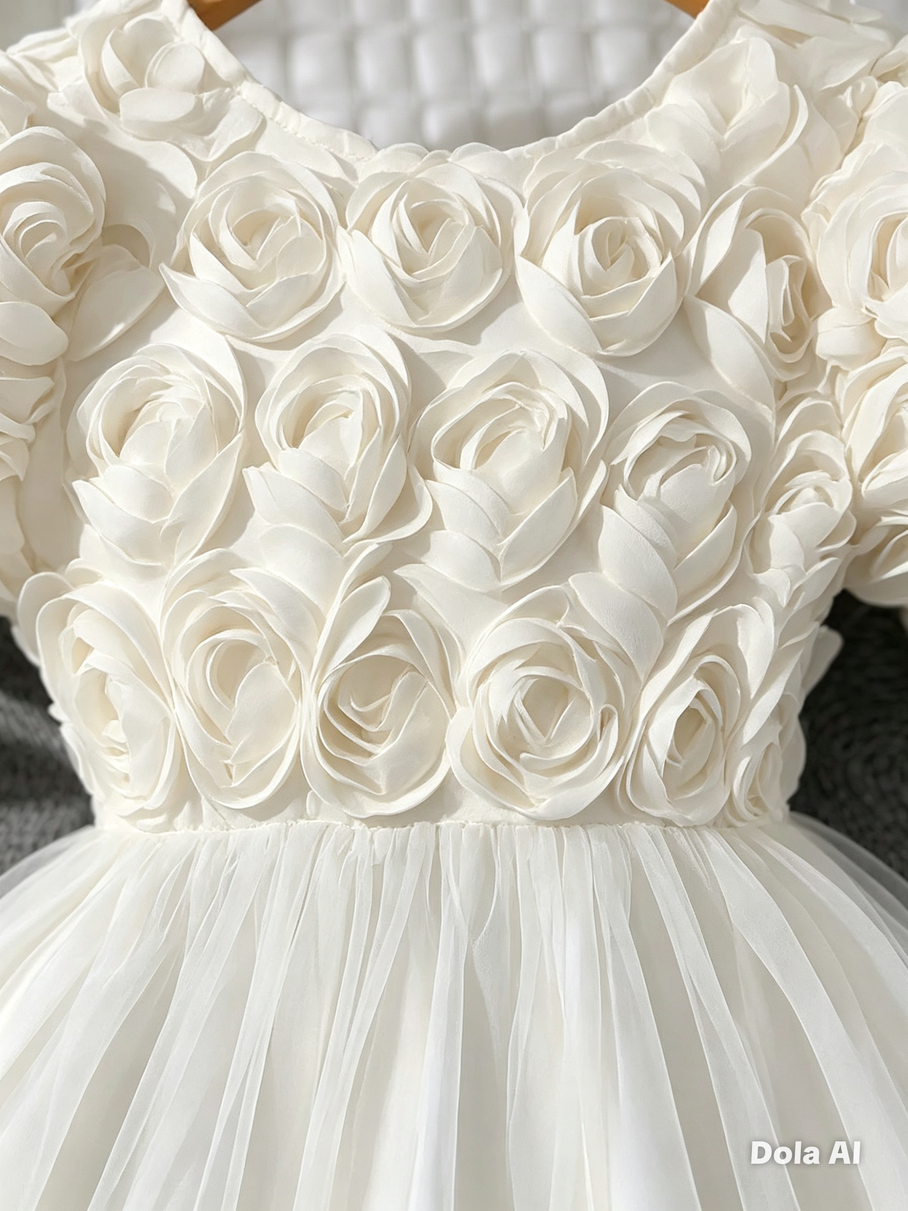Vestido Princesa Rosas de Marfil