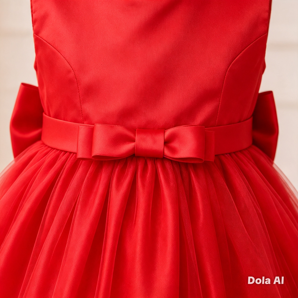 Vestido Princesa Rojo Pasión & Encaje