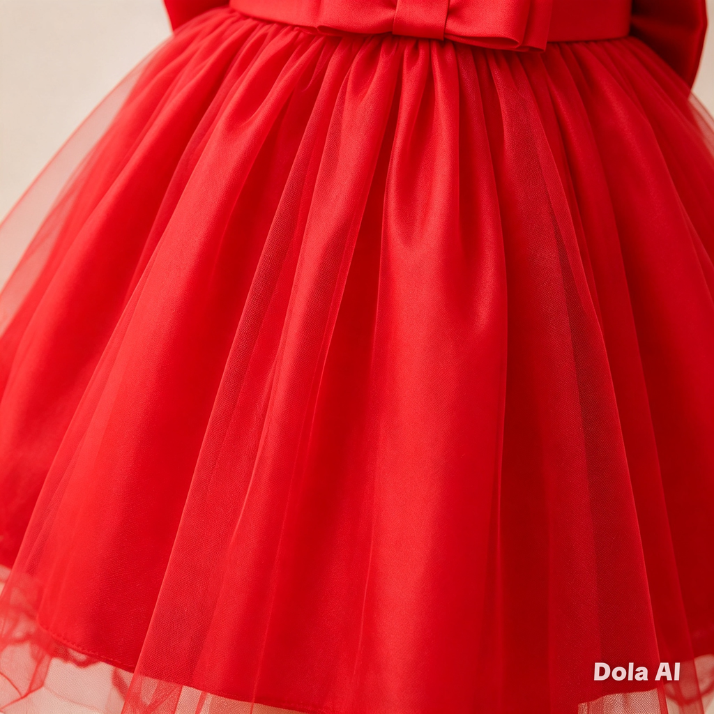 Vestido Princesa Rojo Pasión & Encaje