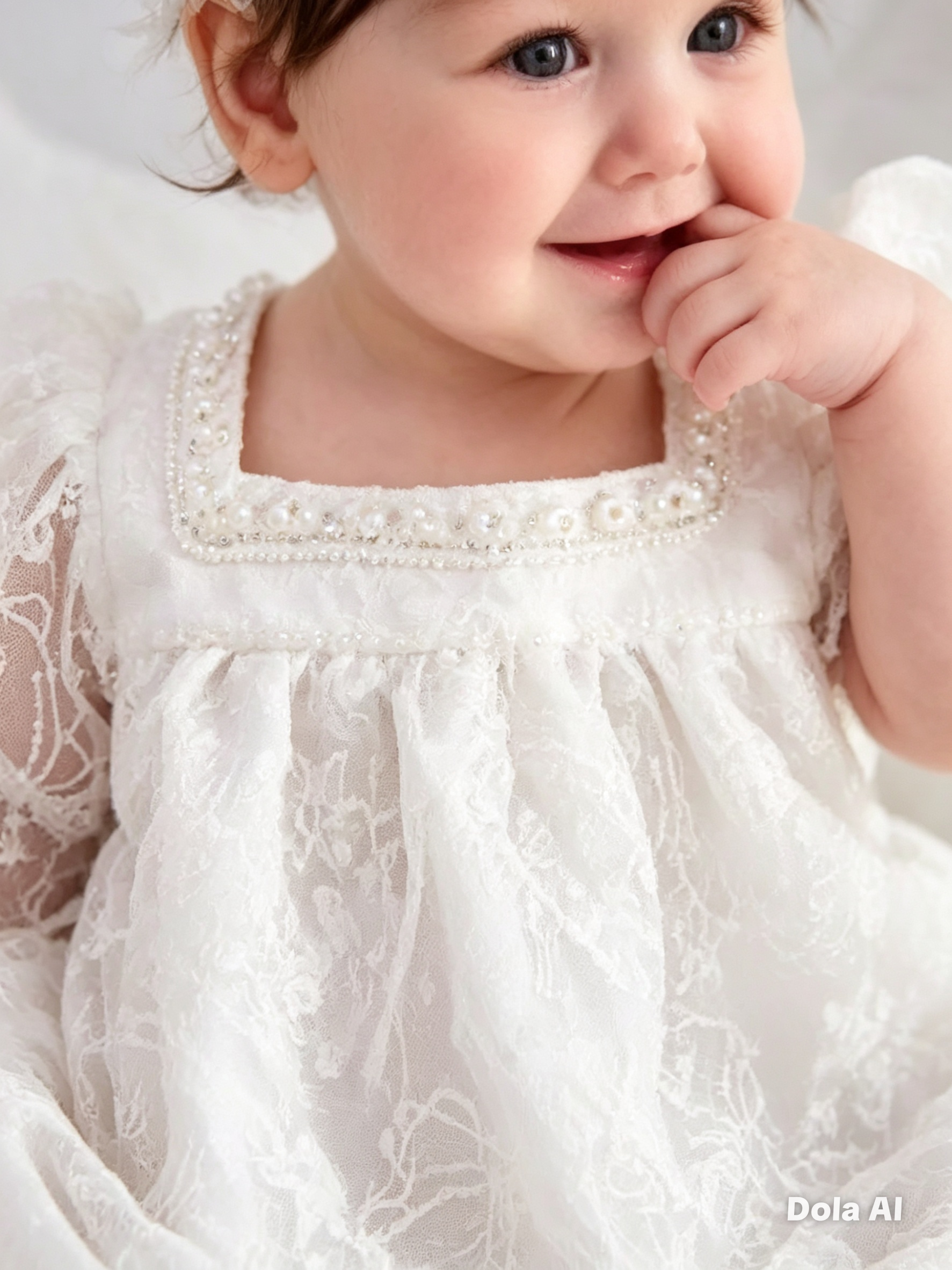 Vestido Encanto de Encaje tipo bautizo