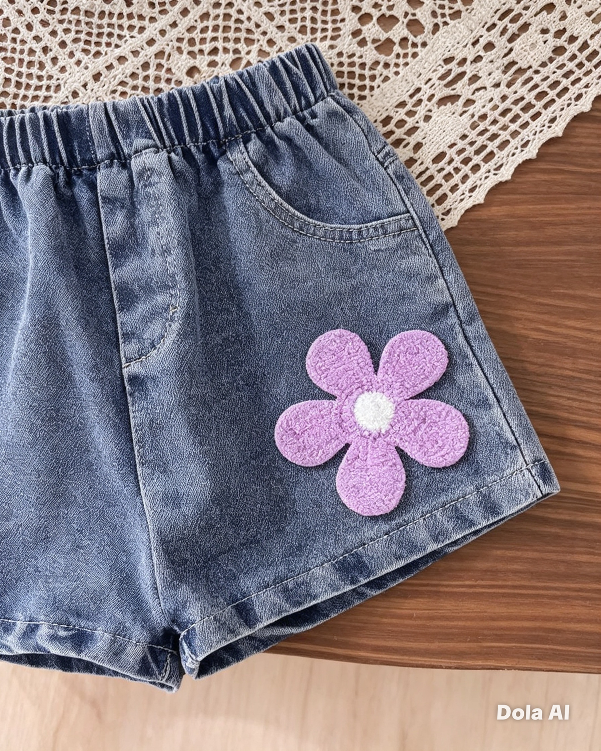Conjunto Primavera Floral: Blusa Peplum y Short Denim