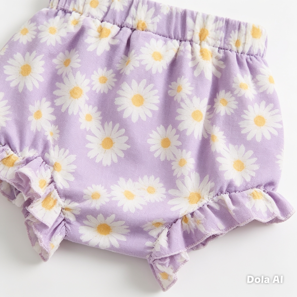 Conjunto Bebé Margarita Lavanda