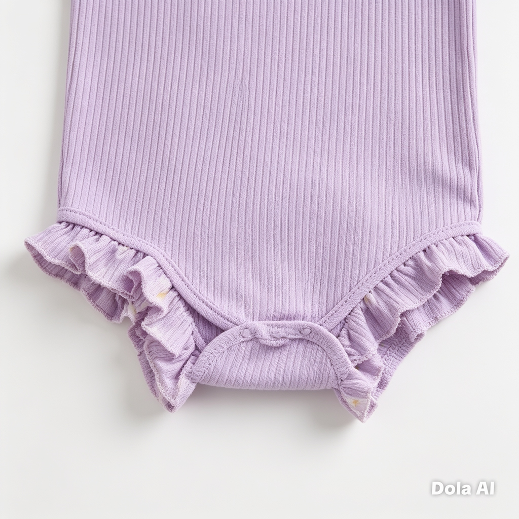 Conjunto Bebé Margarita Lavanda
