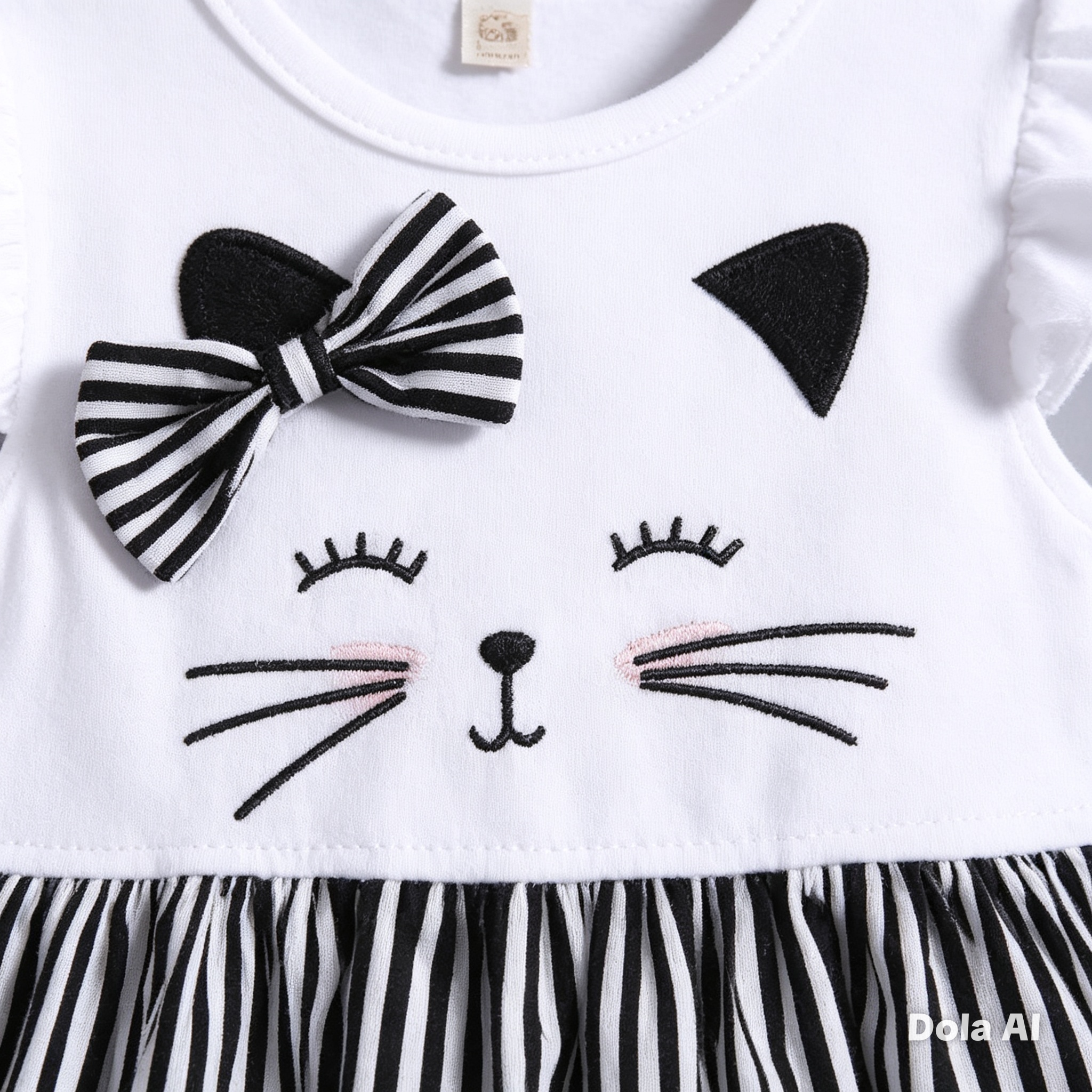 Vestido de gato con rayas