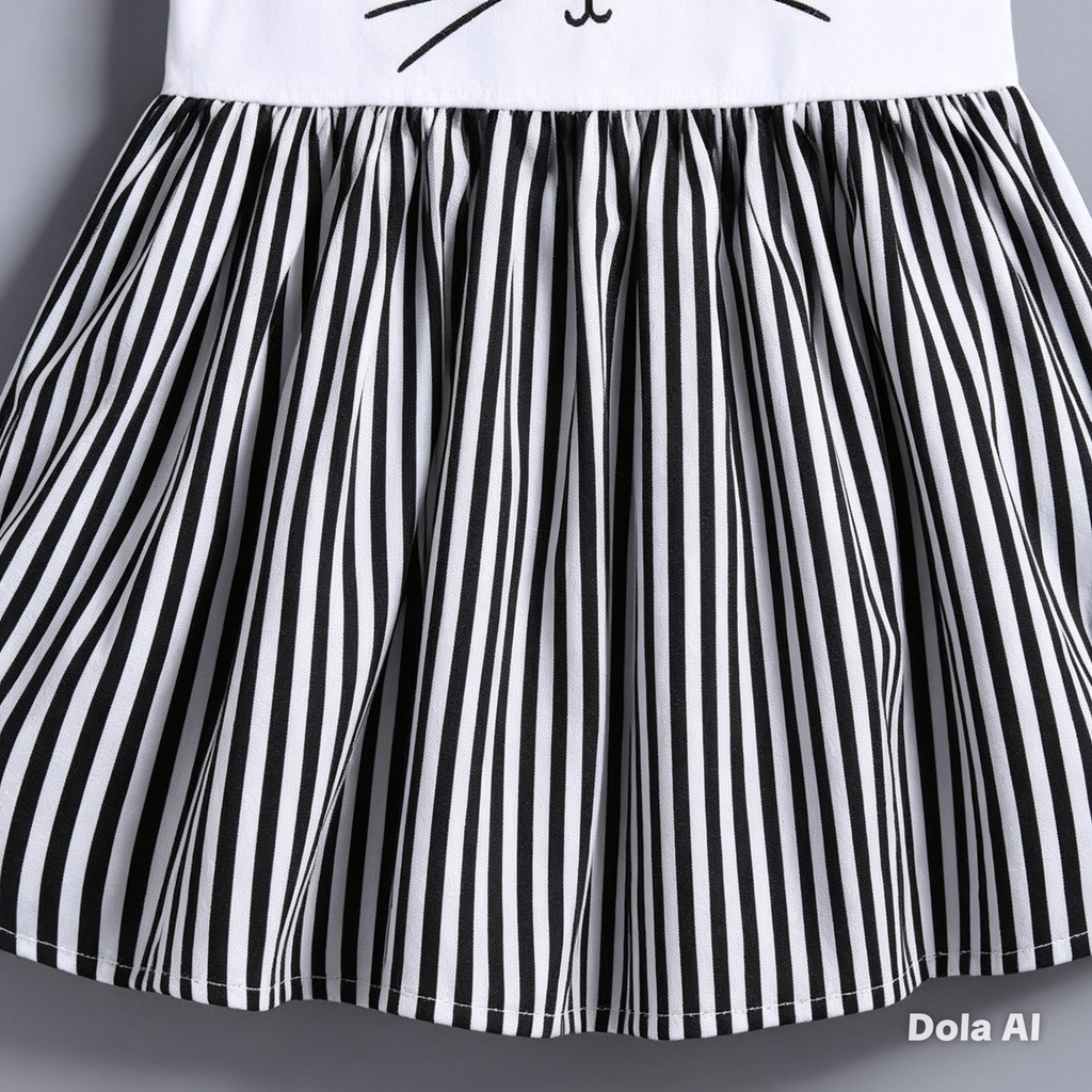 Vestido de gato con rayas