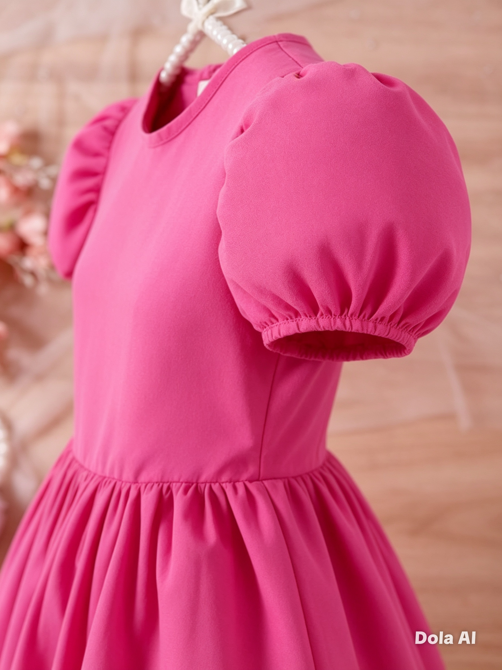 Vestido Infantil Fucsia Elegante