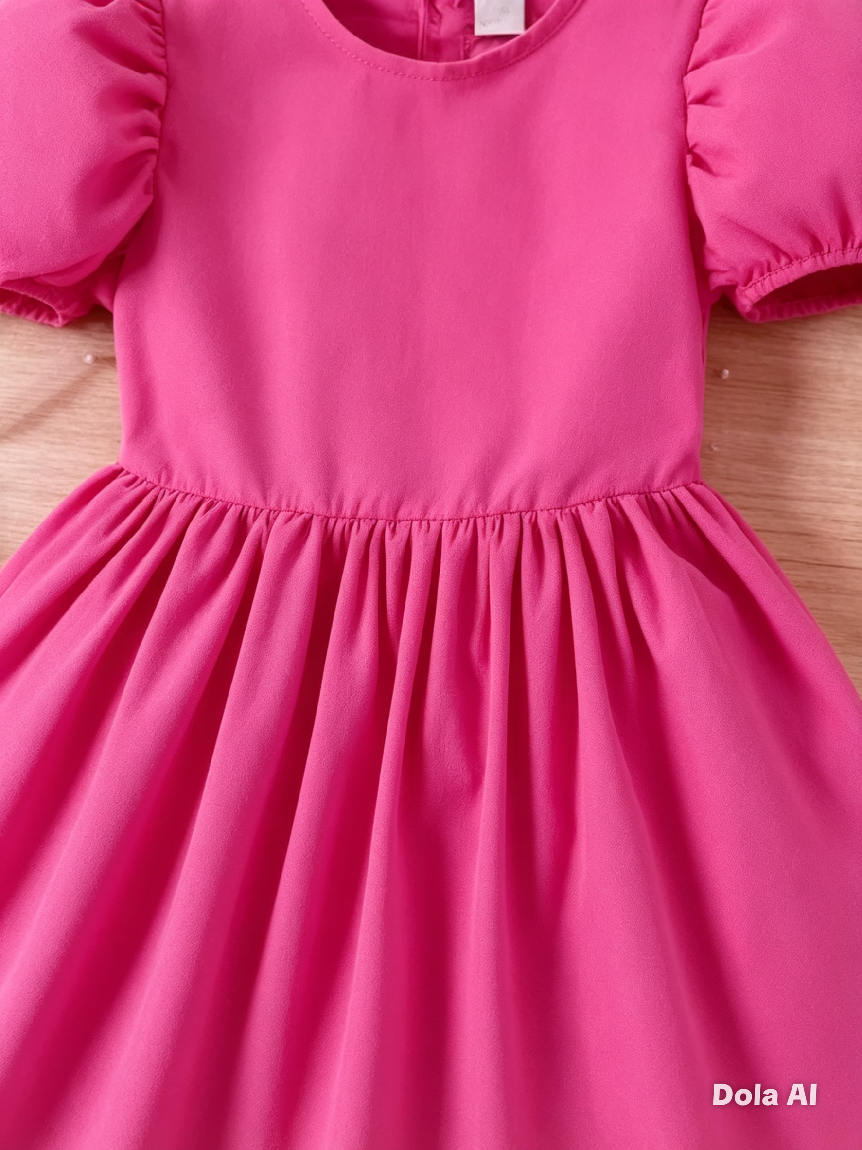 Vestido Infantil Fucsia Elegante