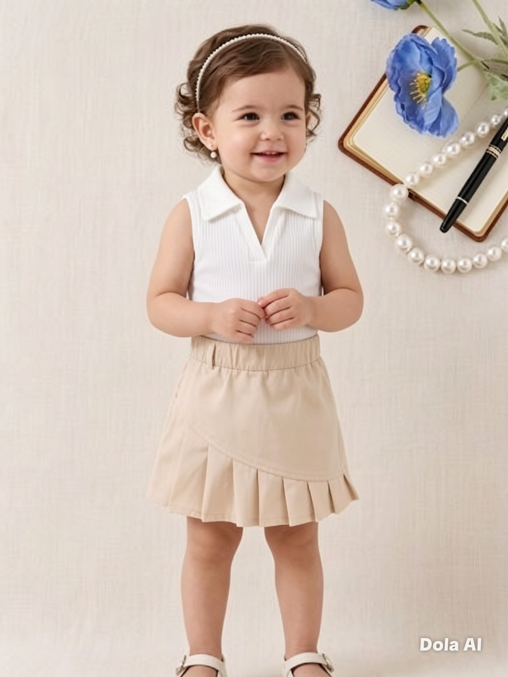 Conjunto Falda París y Top Rib