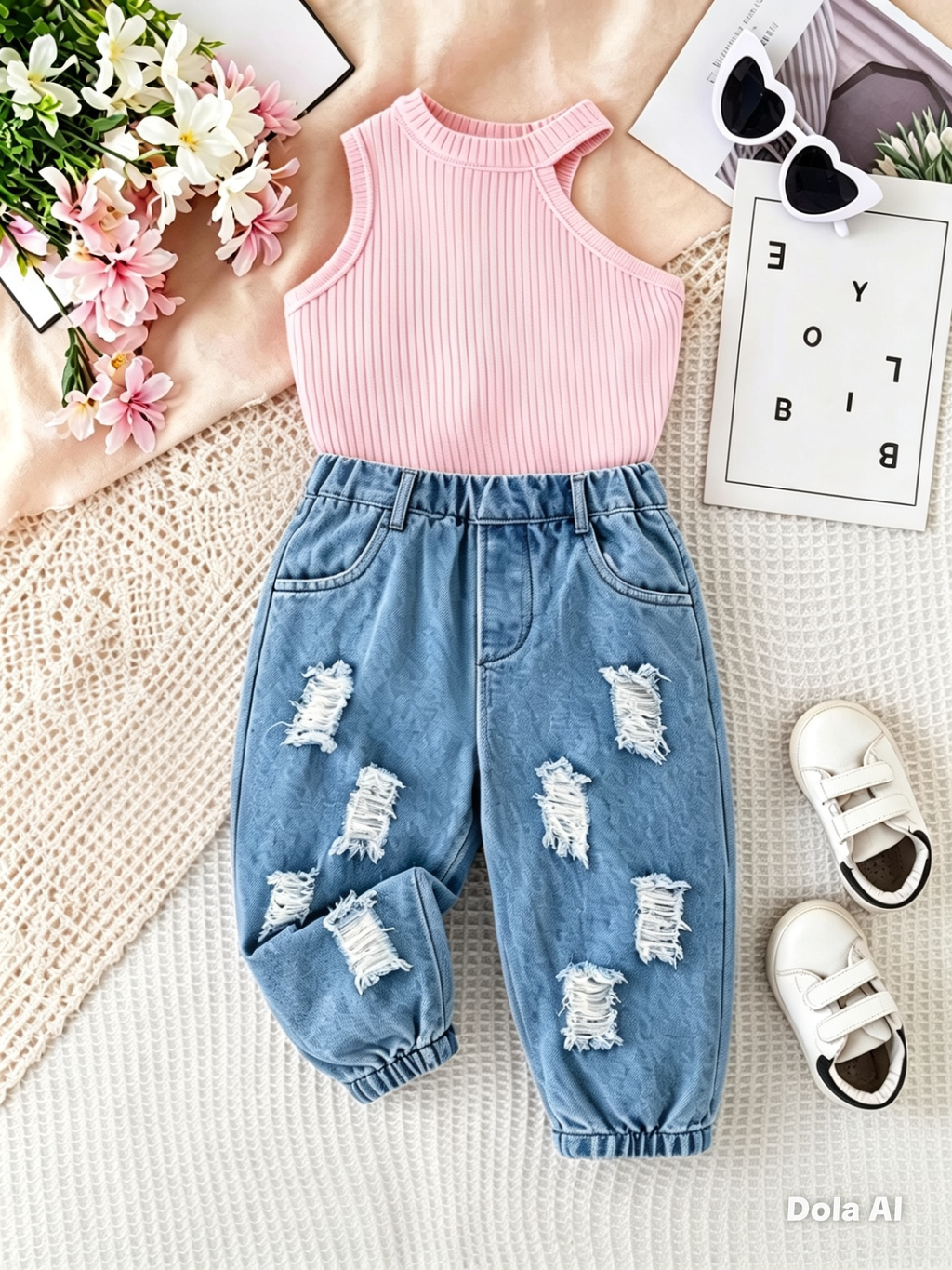 Conjunto Denim Rosa Trend