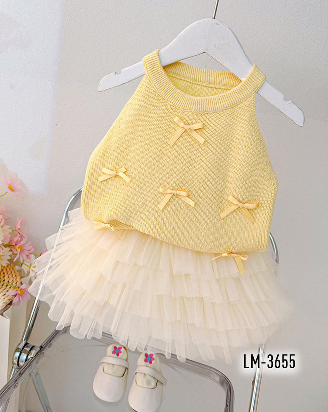 Set Blusa Tejida y Falda Short Tull