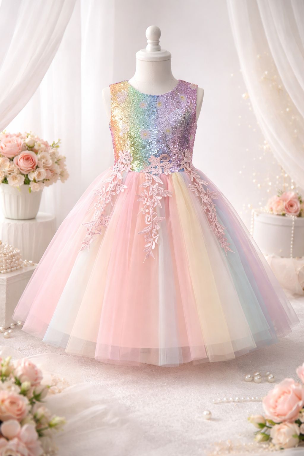 Vestido princesa encantada lentejuelas