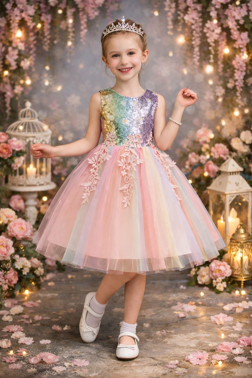 Vestido princesa encantada lentejuelas