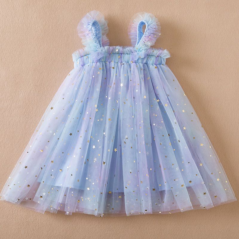Vestido destellos de galaxia pastel