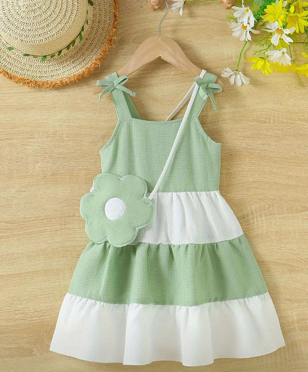 Vestido Pradera de Flores (con Mini Bolso)