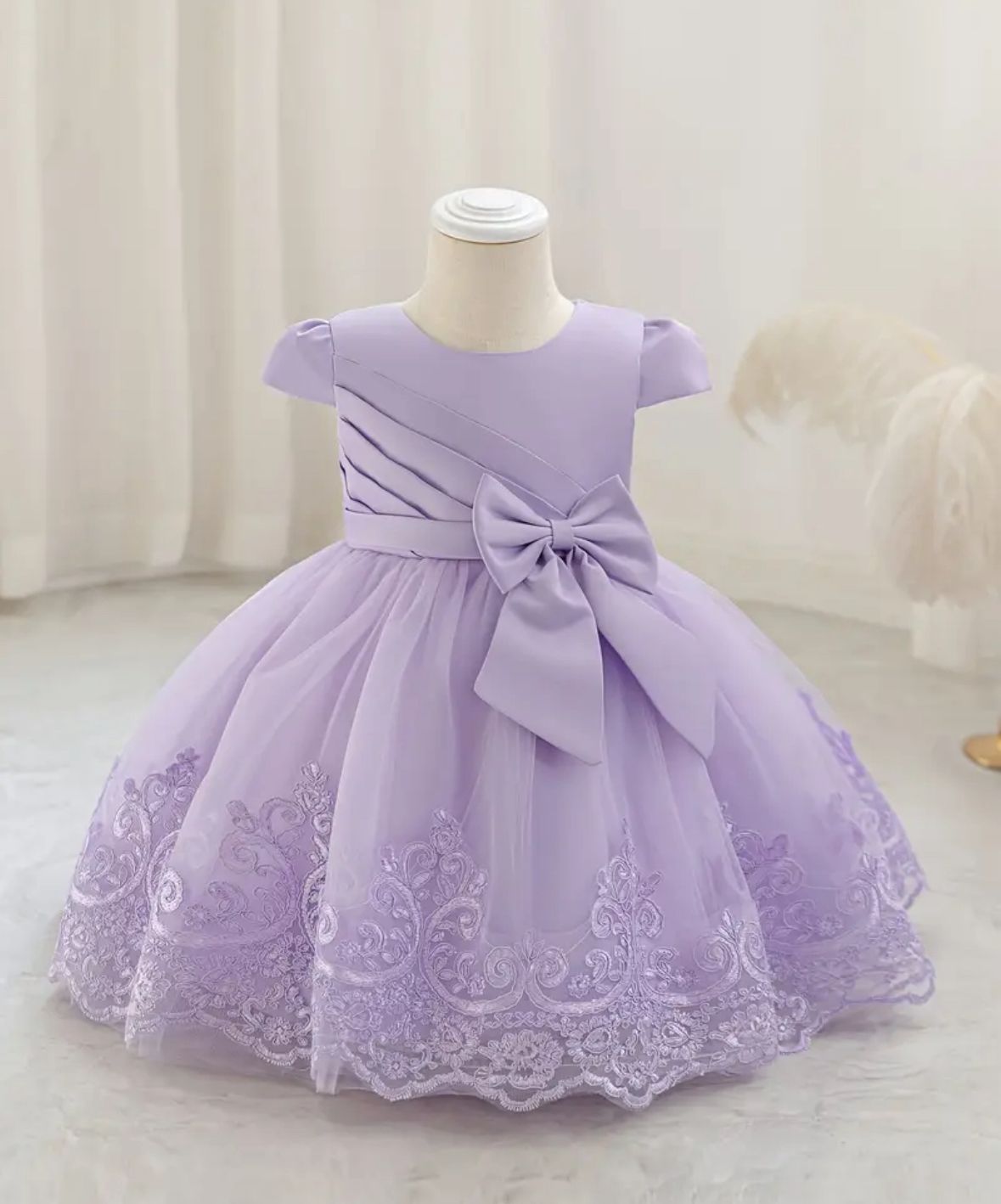 Vestido Infantil Princesa Lavanda Encantada