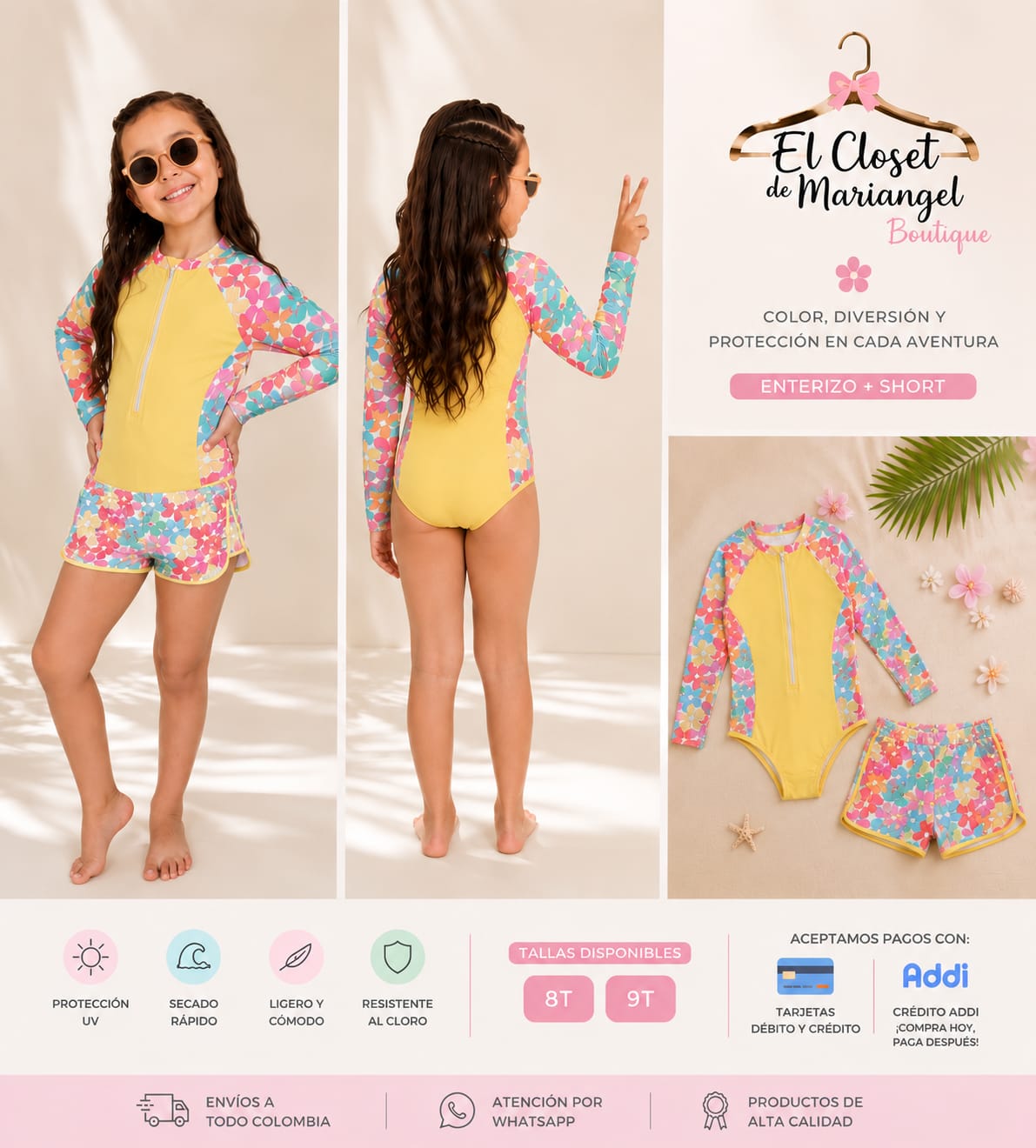 Vestido de Baño Floral Verano Encantado
