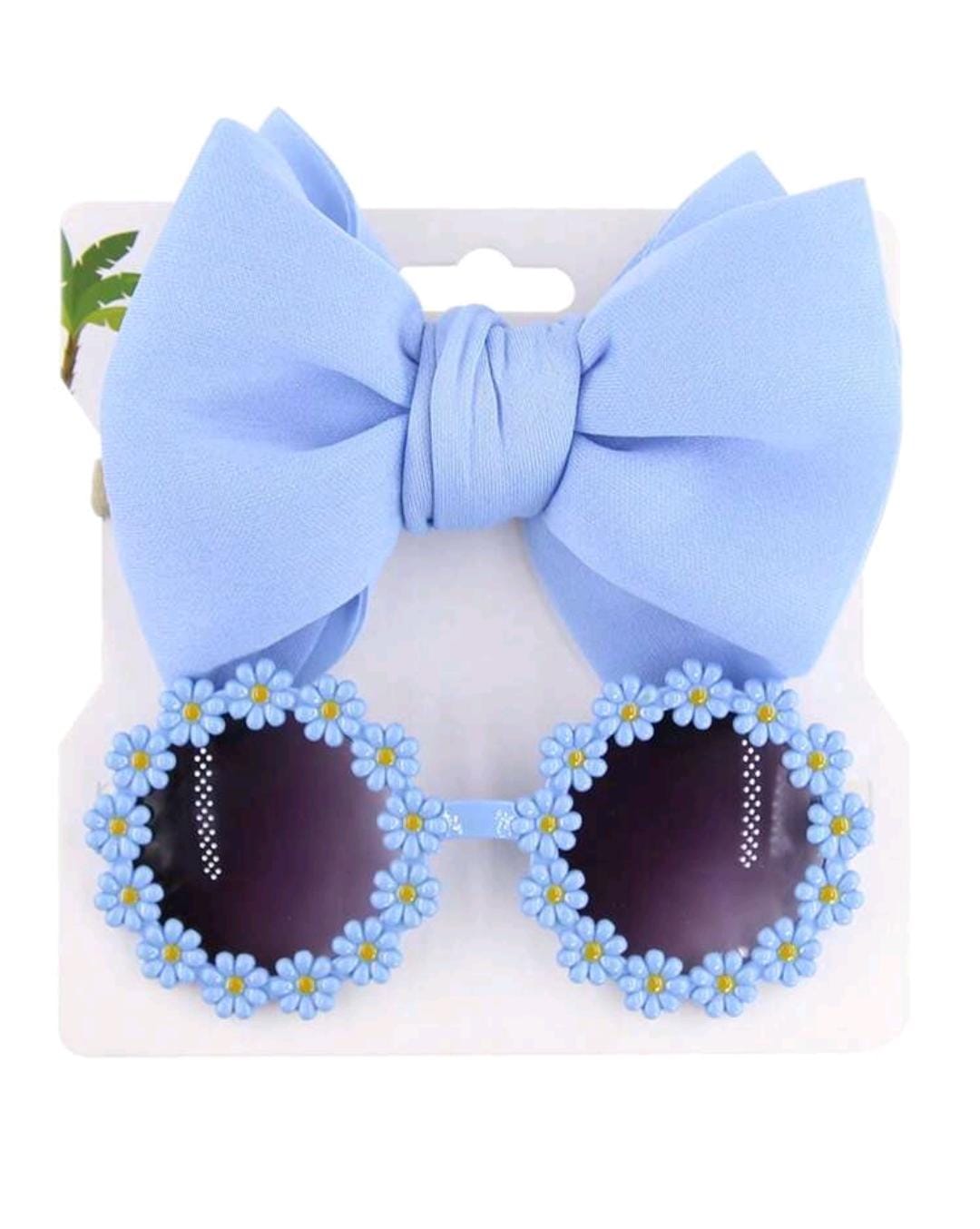 Set Primavera Encantada – Moño + Gafas Flor Daisy Kids