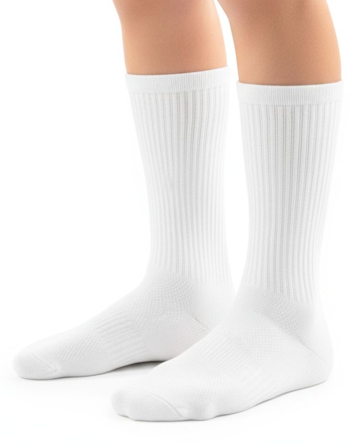 Medias Altas Clásicas Blancas Premium para Niñas