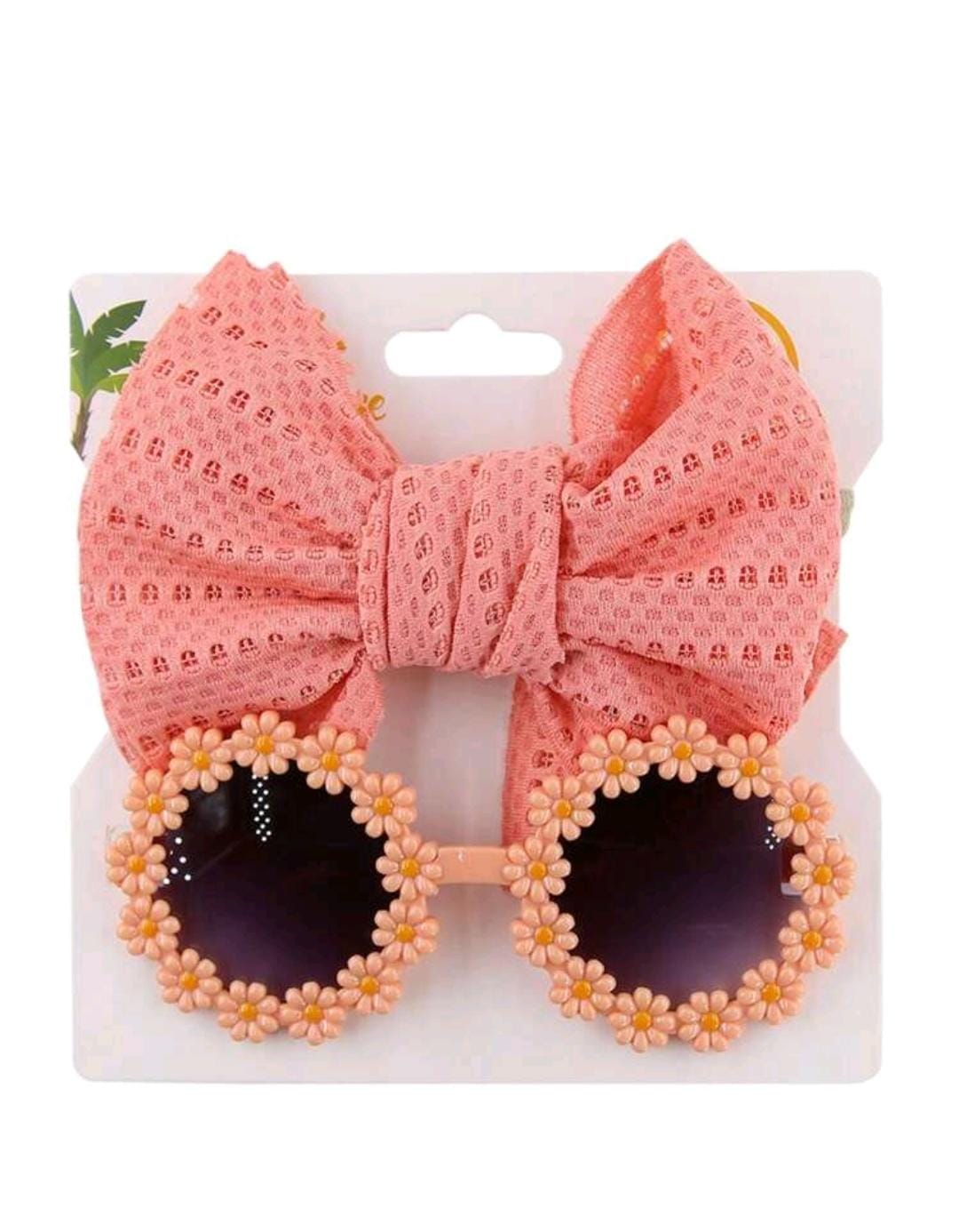 Set Primavera Encantada – Moño + Gafas Flor Daisy Kids
