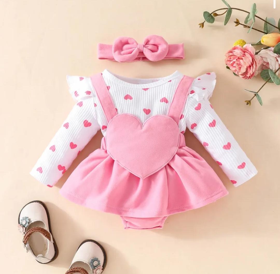 Conjunto Body Vestido Dulce Corazón