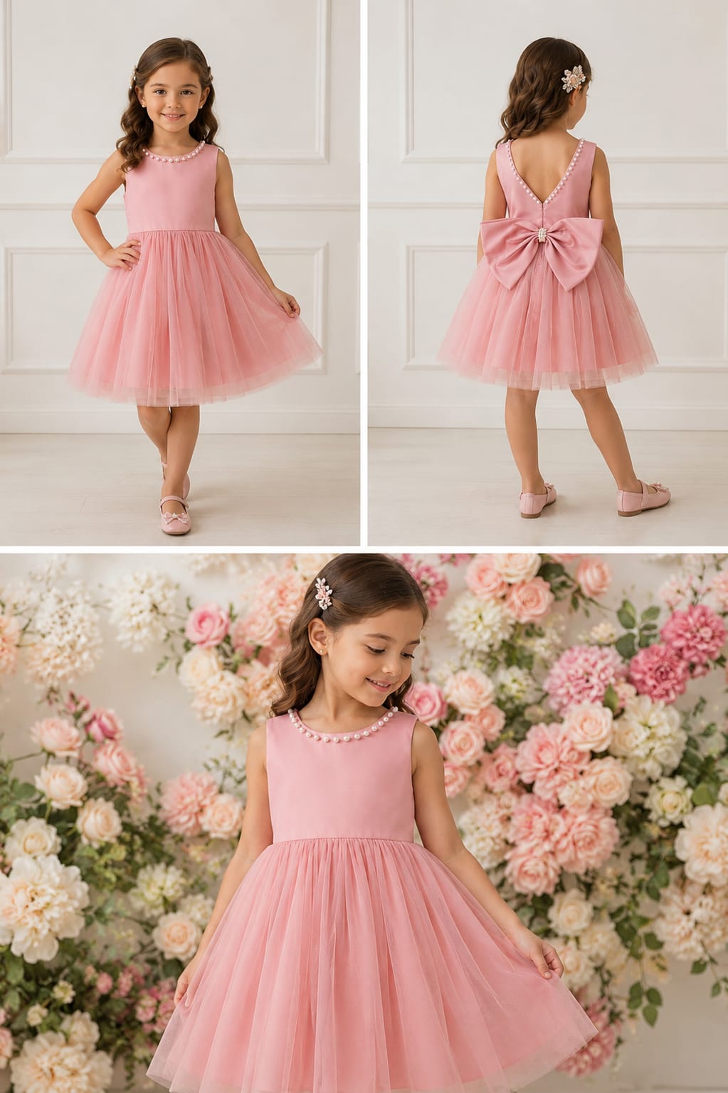 Vestido Princesa Encanto Rosé