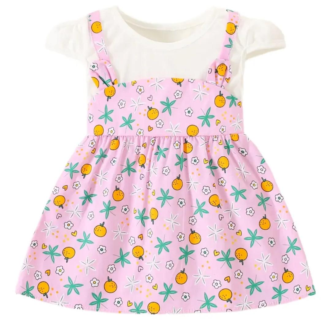 Vestido Infantil Dulce Naranjita