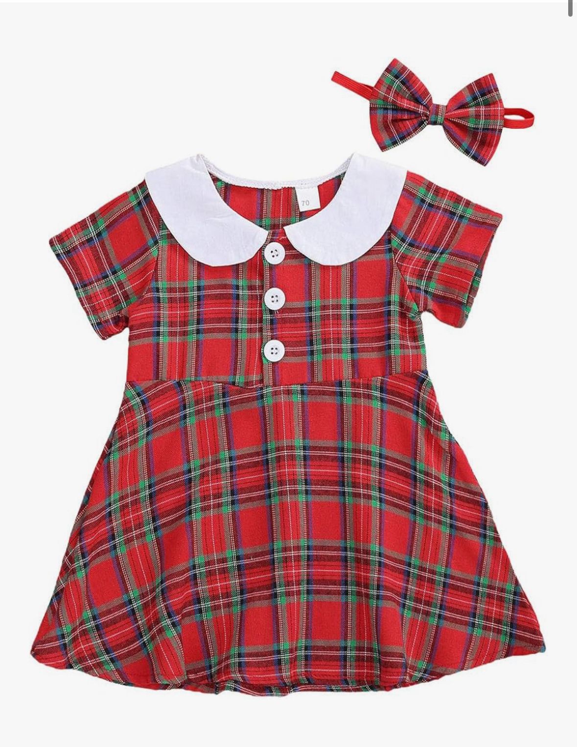 Vestido Dulce Navidad Escocesa